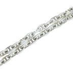 Hermes Vintage Chaine D'ancre Necklace PM Cursive Stamp Choker Silver — view 3