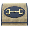 Gucci Horsebit Bifold Wallet Beige