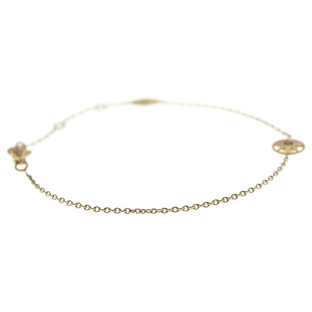 Dior Rose Des Vents Diamond Bracelet Chain Yellow Gold — view 3