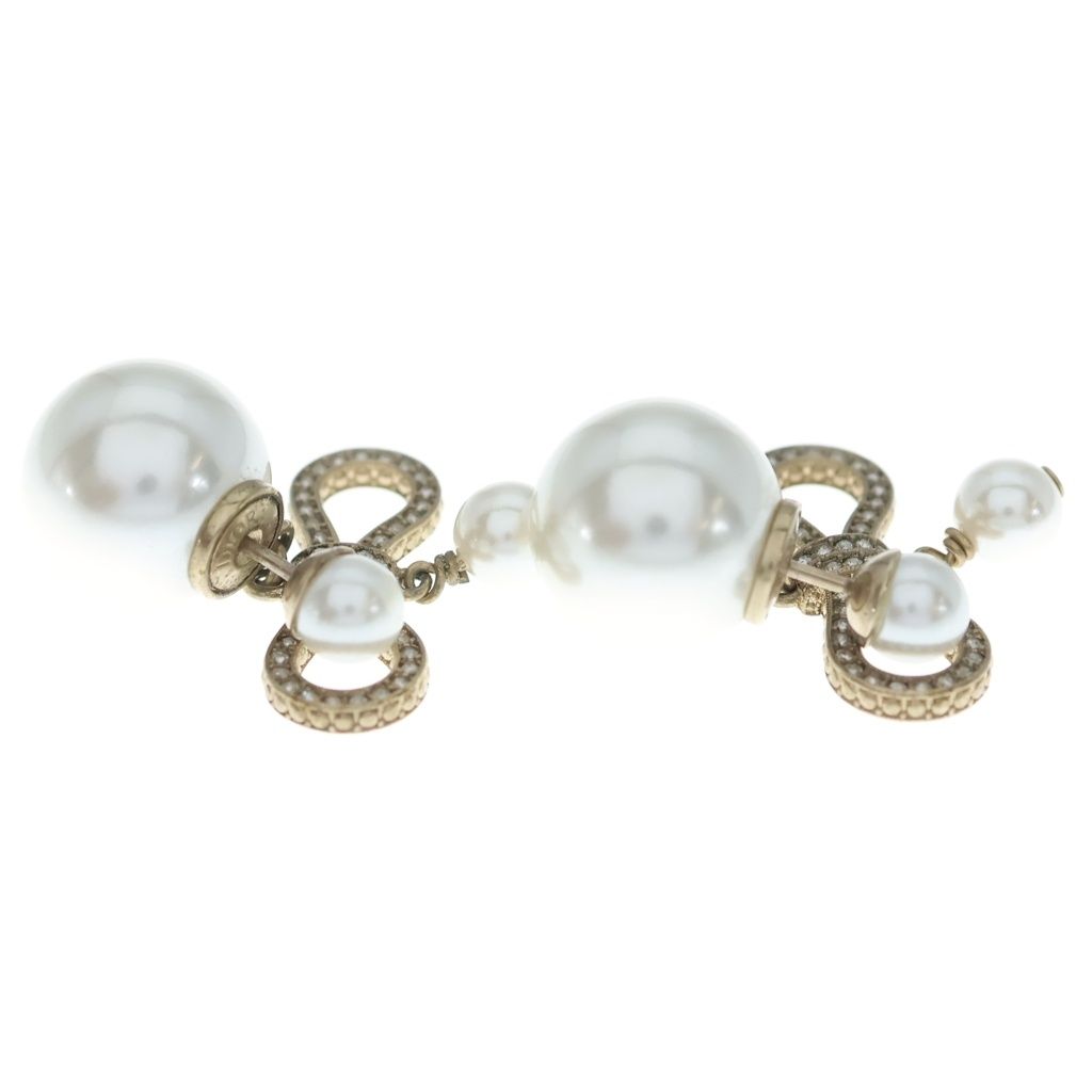 Dior Holiday Limited Edition Ribbon Motif Earrings Gold — view 4