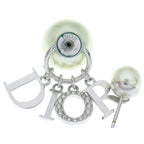 Dior Tribales Logo Design Earrings Silver — view 6