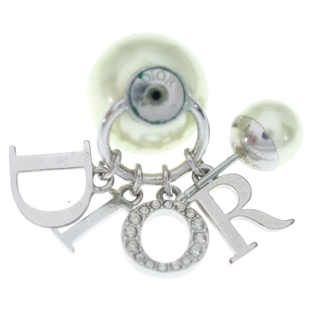 Dior Tribales Logo Design Earrings Silver — view 5
