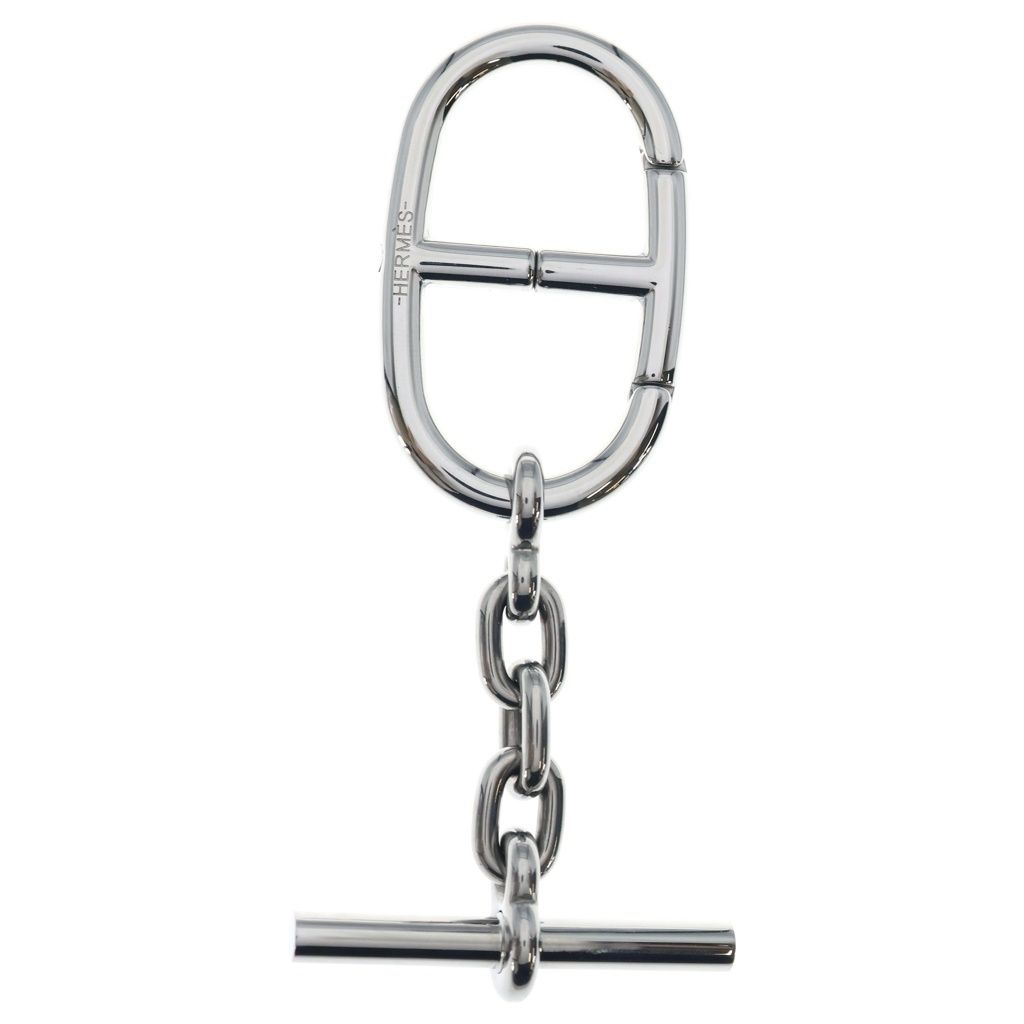 Hermes Chaine D'ancre Key Ring Silver Key Holder