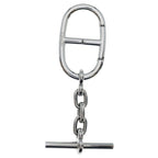 Hermes Chaine D'ancre Key Ring Silver Key Holder