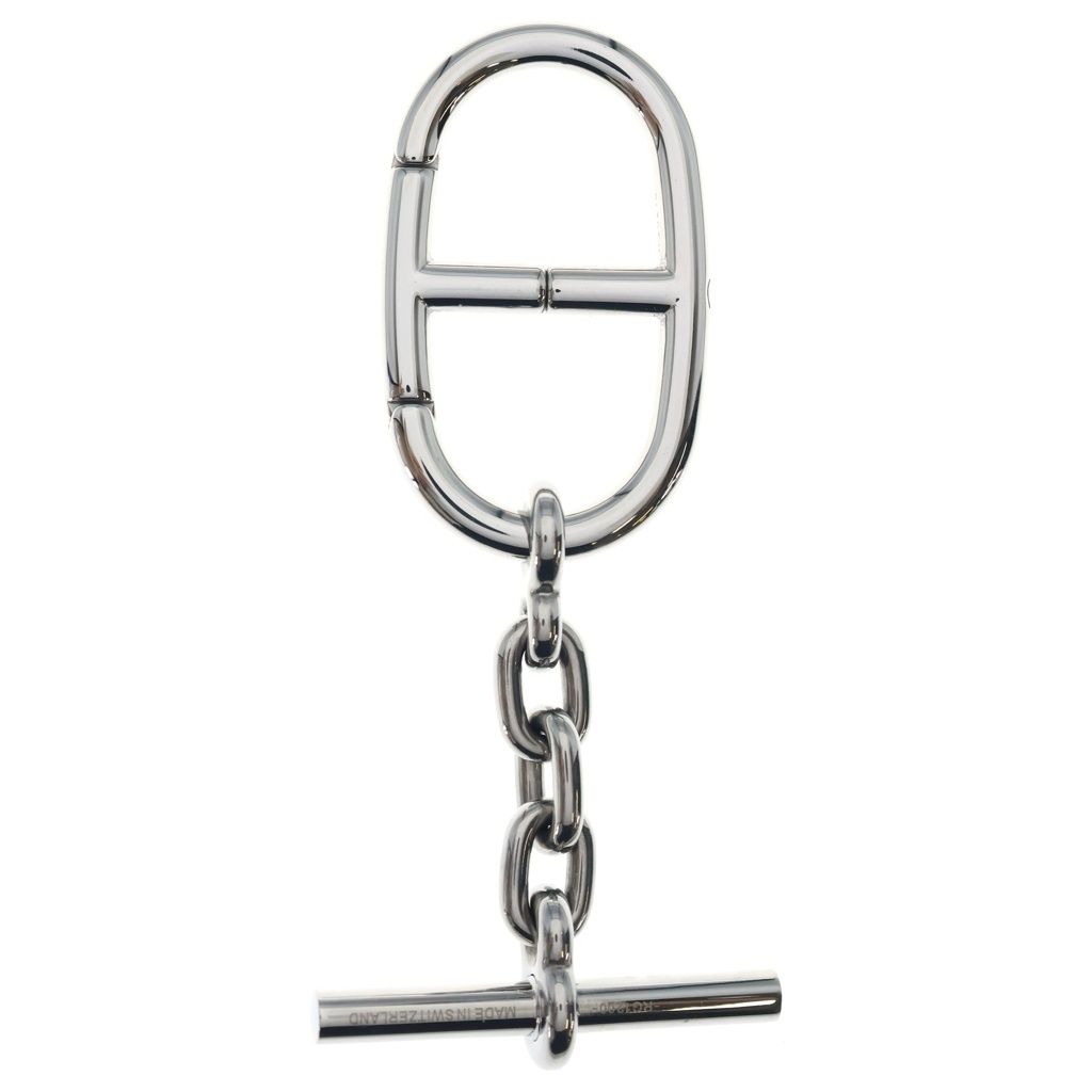 Hermes Chaine D'ancre Key Ring Silver Key Holder — view 2