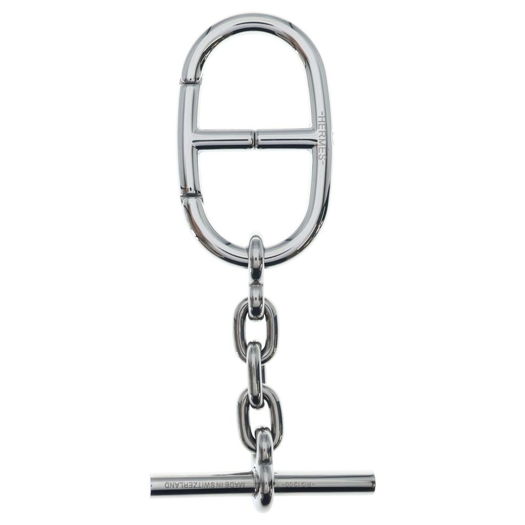 Hermes Chaine D'ancre Key Ring Silver Key Holder