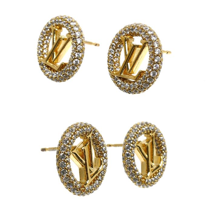 Louis Vuitton Metal Boucles D'oreilles Louise Bynight Earrings — view 2