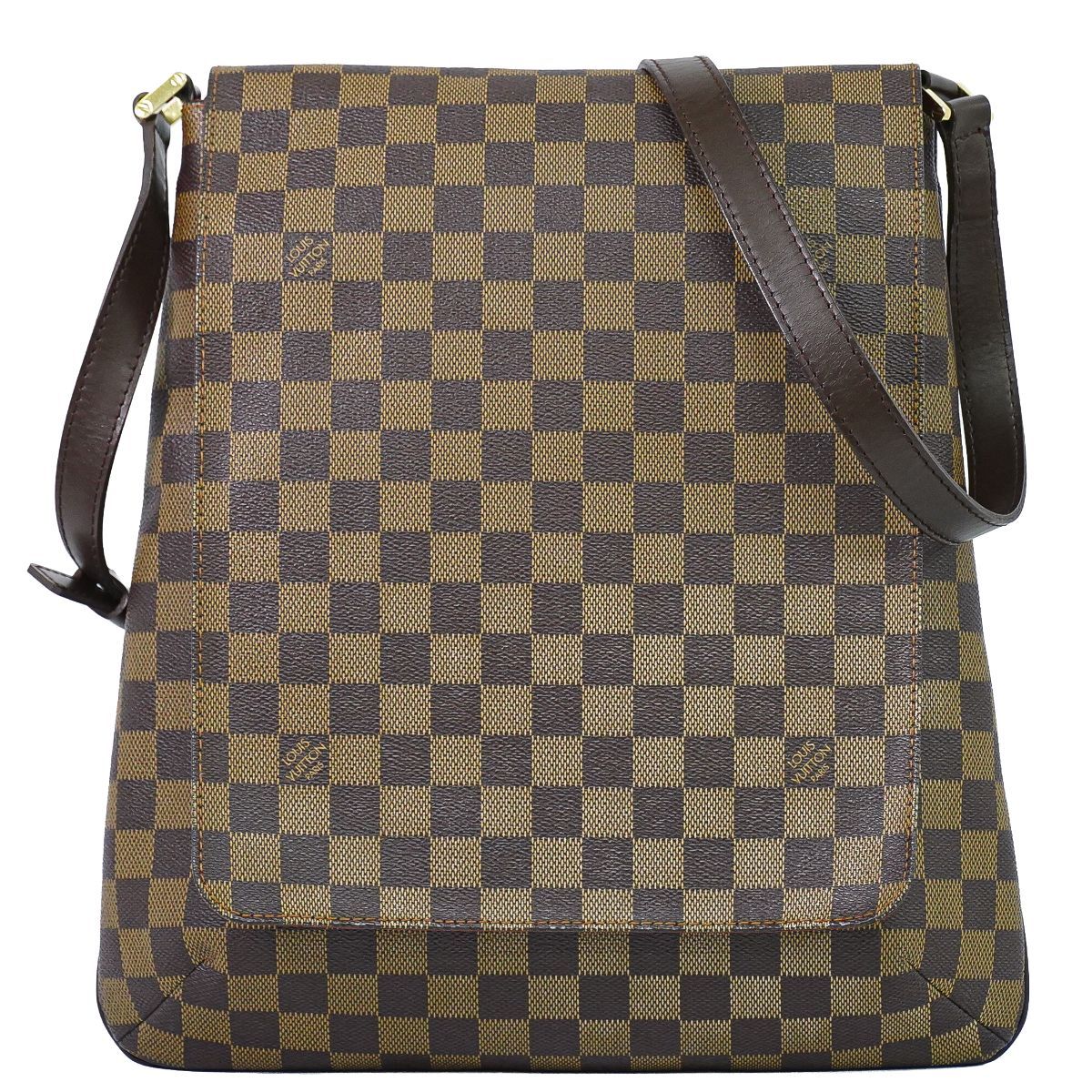 Louis Vuitton LV Musette Damier Ebene Shoulder Bag Pochette Brown