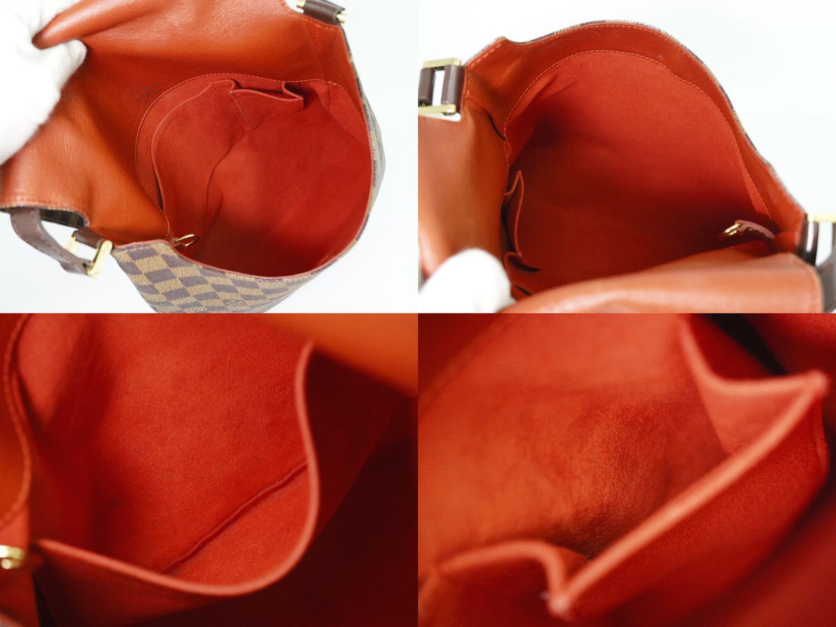 Louis Vuitton LV Musette Damier Ebene Shoulder Bag Pochette Brown — view 8