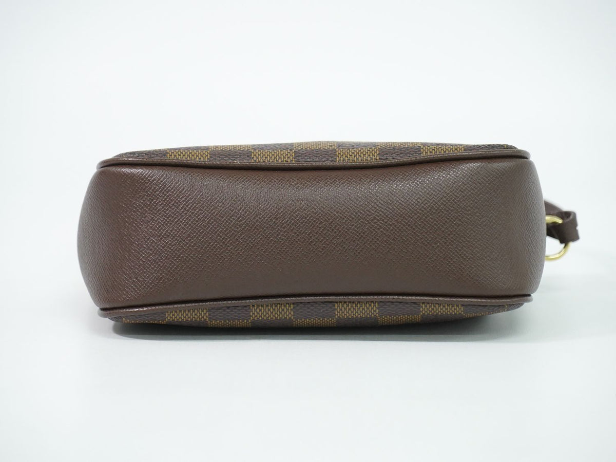 Louis Vuitton LV Trousse Makeup Damier Ebene Pouch Handbag Brown — view 3