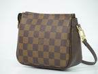 Louis Vuitton LV Trousse Makeup Damier Ebene Pouch Handbag Brown — view 2