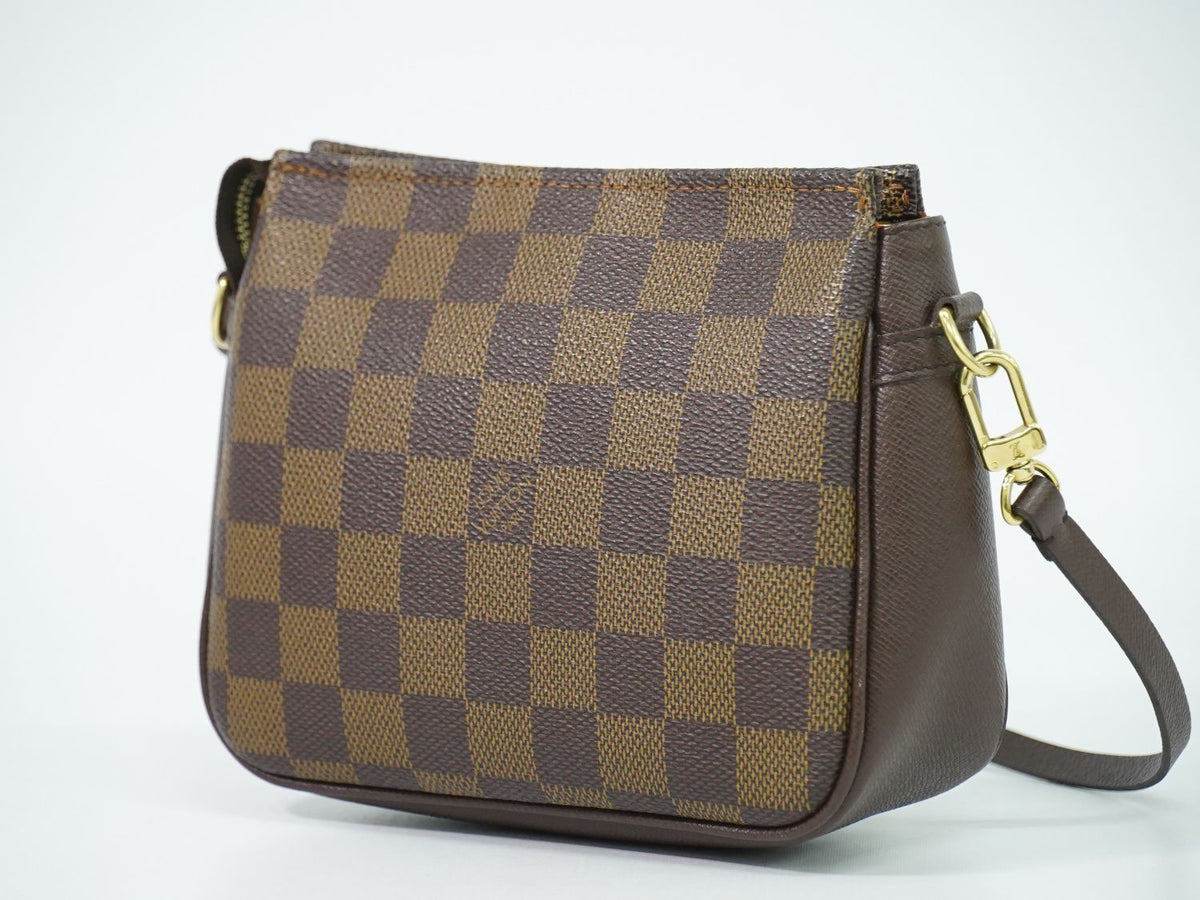 Louis Vuitton LV Trousse Makeup Damier Ebene Pouch Handbag Brown — view 2