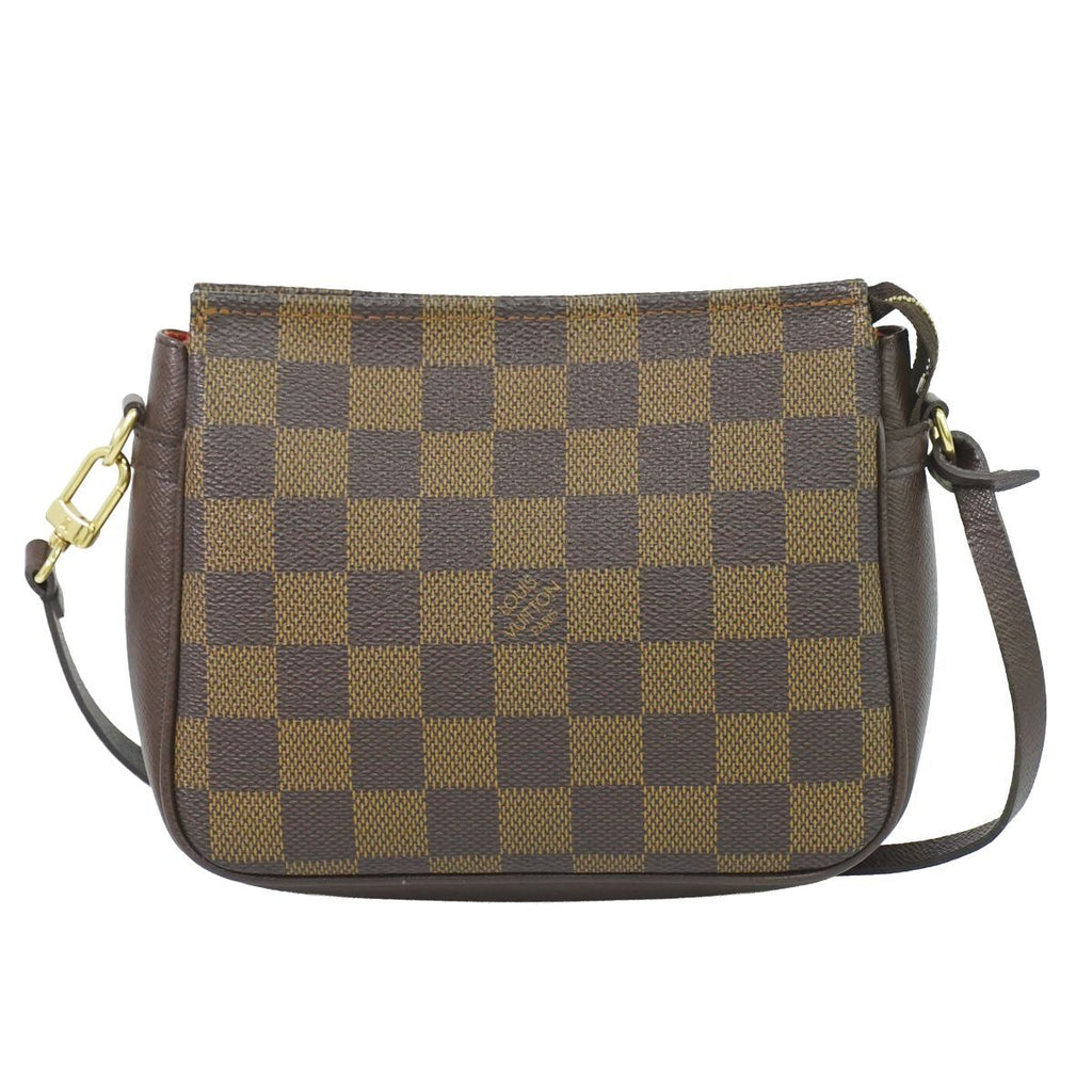 Louis Vuitton LV Trousse Makeup Damier Ebene Pouch Handbag Brown