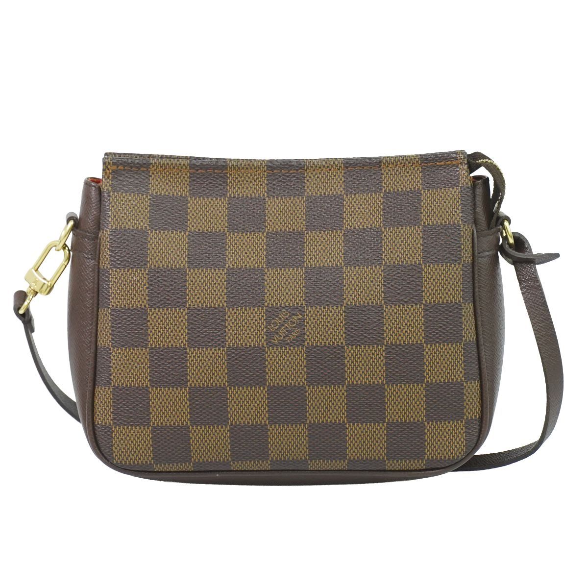 Louis Vuitton LV Trousse Makeup Damier Ebene Pouch Handbag Brown