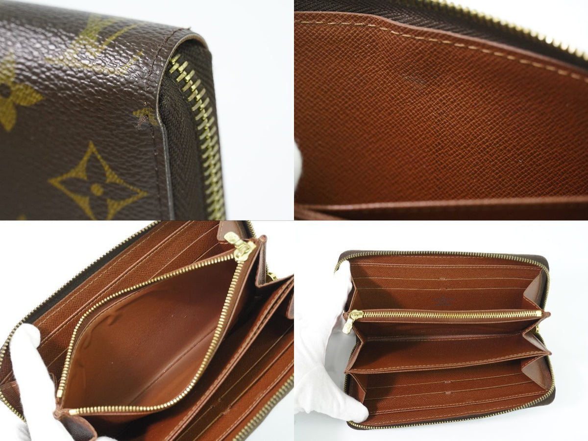 Louis Vuitton LV Vintage Zippy Wallet Monogram Zip Around Brown — view 8