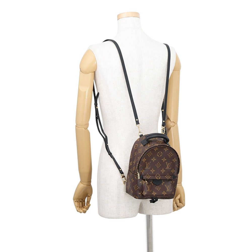 Louis Vuitton Backpack Monogram Palm Springs Mini Bag Black — view 5