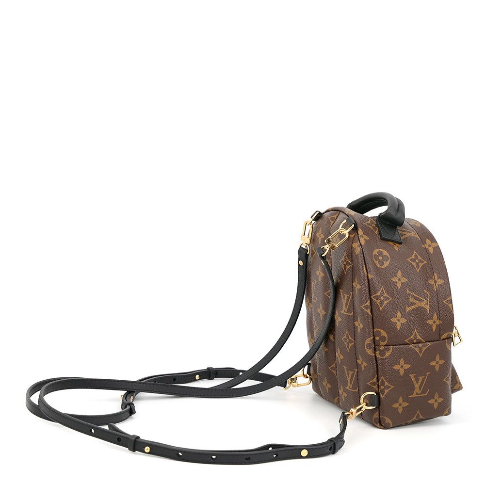 Louis Vuitton Backpack Monogram Palm Springs Mini Bag Black — view 2