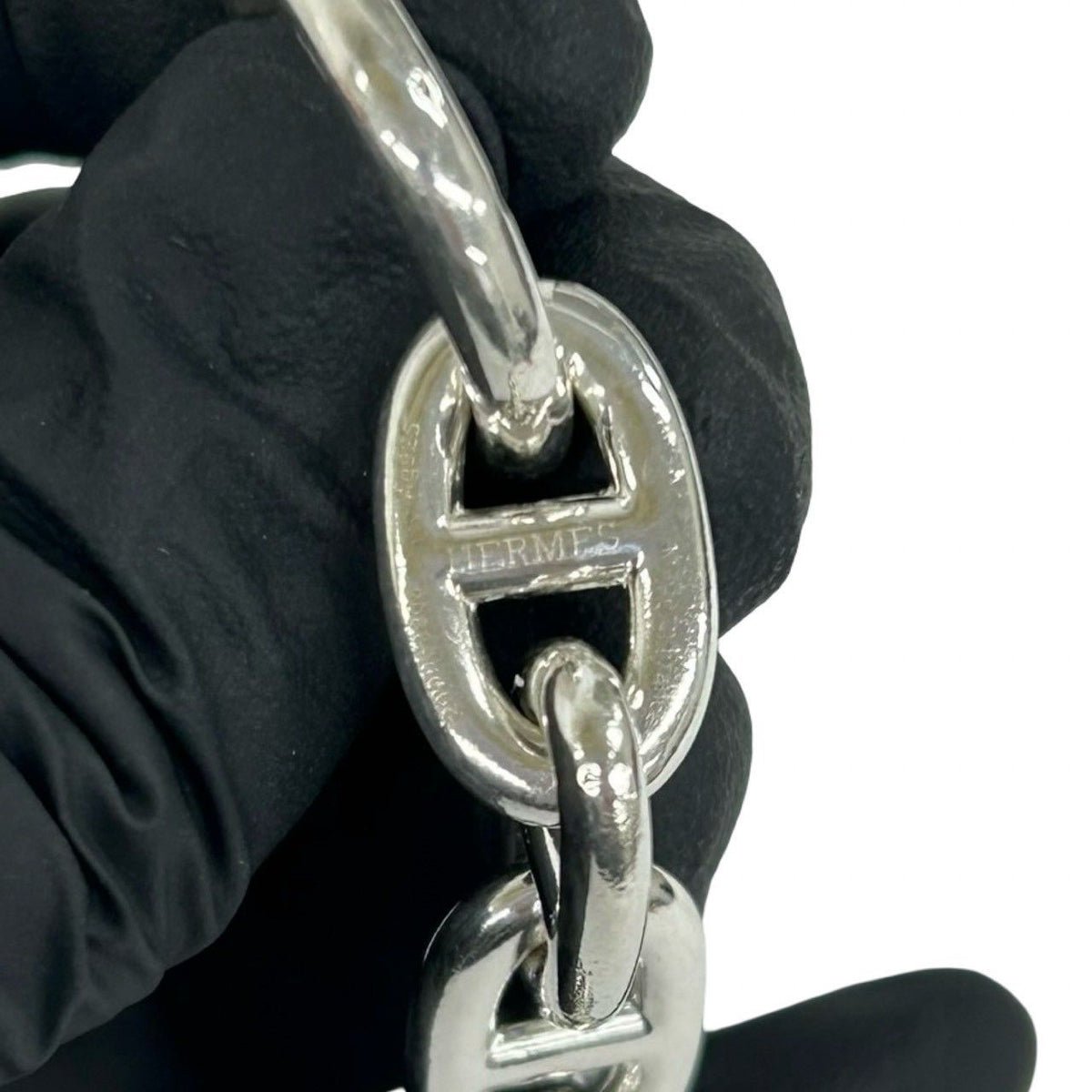 Hermes Chaine D'ancre MM 16 Links Bracelet 925 Sterling Silver — view 3