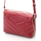 Saint Laurent Loulou Toy Red Leather Shoulder Bag — view 2