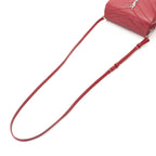 Saint Laurent Loulou Toy Red Leather Shoulder Bag — view 4