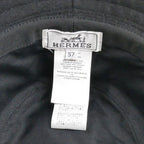 Hermes Bucket Hat Harper Evelyne Hat Black 57 — view 5