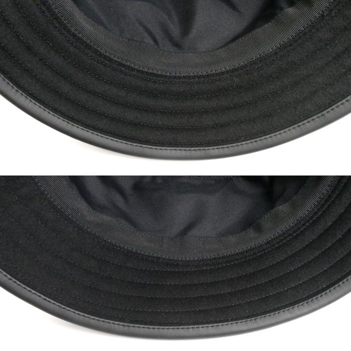 Hermes Bucket Hat Harper Evelyne Hat Black 57 — view 6