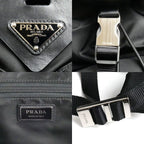 Prada Tessuto Re-Nylon Backpack Black — view 7