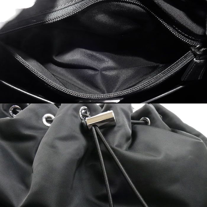 Prada Tessuto Re-Nylon Backpack Black — view 8