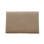 Hermes Card Case Calvi Verso Veau Epsom Etain Vert Criquet Silver