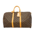Louis Vuitton Boston Bag Monogram Keepall Bandouliere 50 Brown