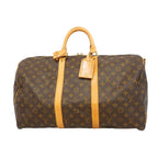 Louis Vuitton Boston Bag Monogram Keepall Bandouliere 50 Brown