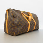 Louis Vuitton Boston Bag Monogram Keepall Bandouliere 50 Brown — view 2
