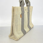 Hermes Tote Bag New Fourre Tout PM Toile H Black Silver — view 2