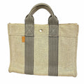 Hermes Tote Bag New Fourre Tout PM Toile H Black Silver