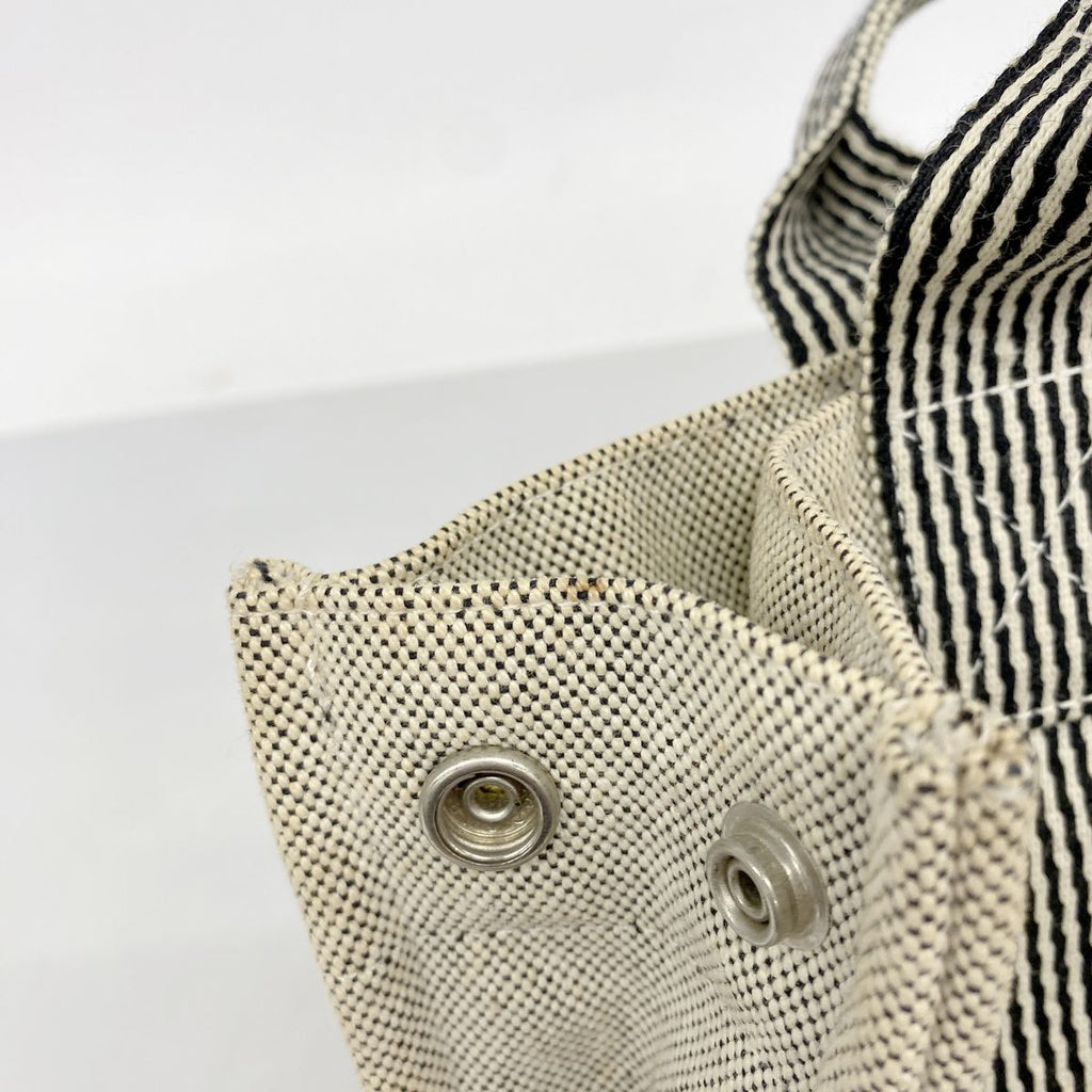 Hermes Tote Bag New Fourre Tout PM Toile H Black Silver — view 8