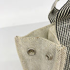 Hermes Tote Bag New Fourre Tout PM Toile H Black Silver — view 8