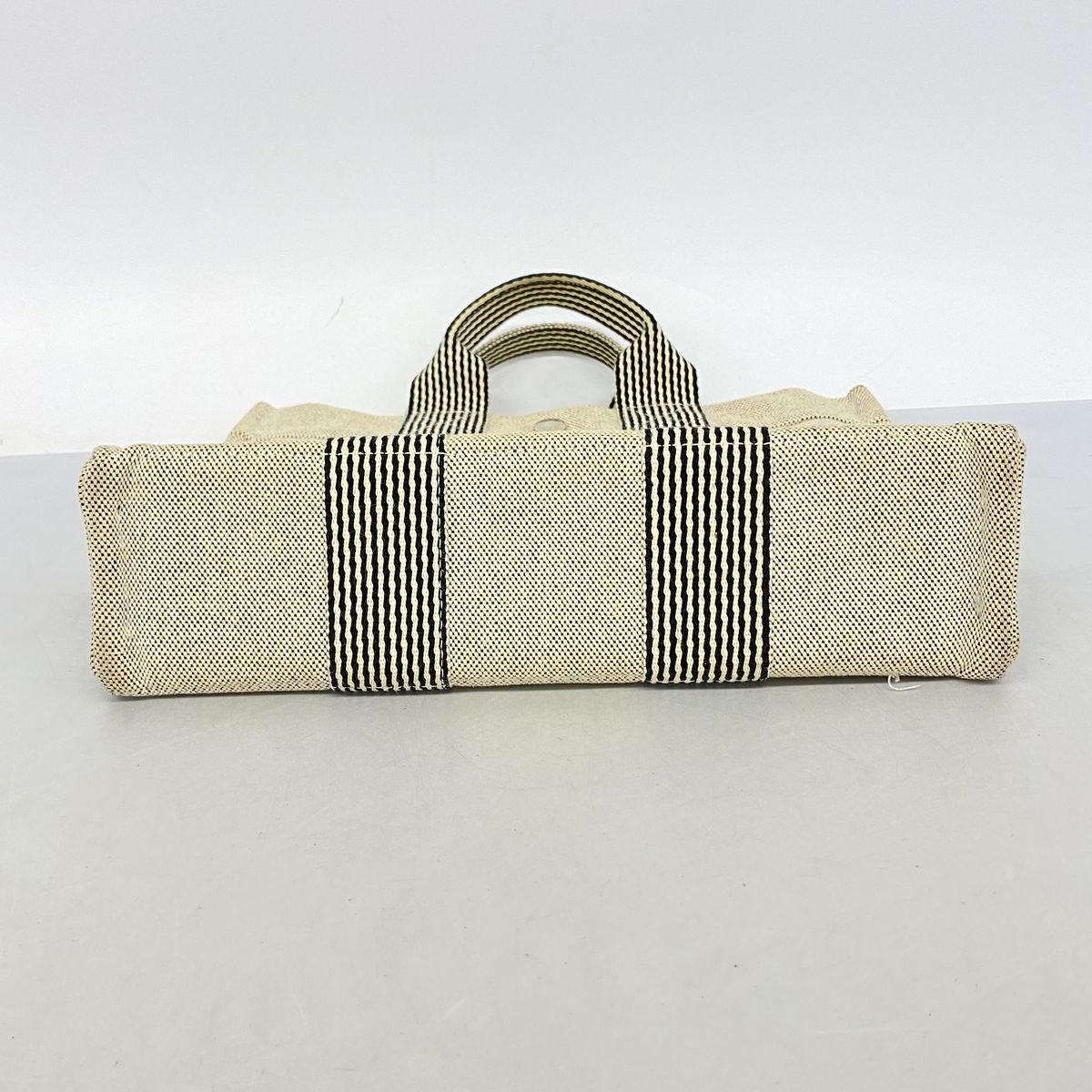 Hermes Tote Bag New Fourre Tout PM Toile H Black Silver — view 3