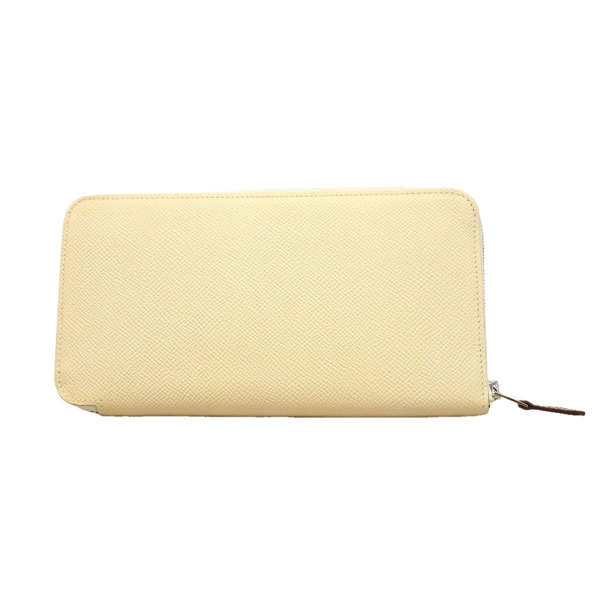 Hermes Wallet Azap Long Silk'in Veau Epsom Craie Silver