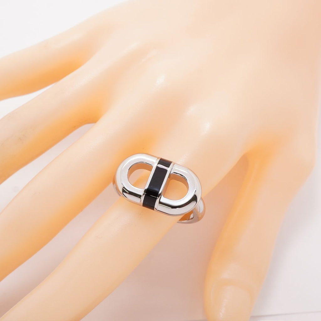 Hermes Ring Maillon Metal Silver Black — view 7