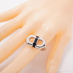 Hermes Ring Maillon Metal Silver Black — view 7