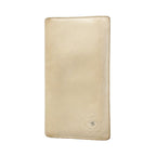 Chanel Wallet Camellia Leather Beige Silver