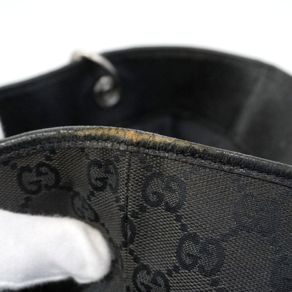 Gucci Tote Bag GG Canvas Black Silver — view 6