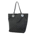 Gucci Tote Bag GG Canvas Black Silver