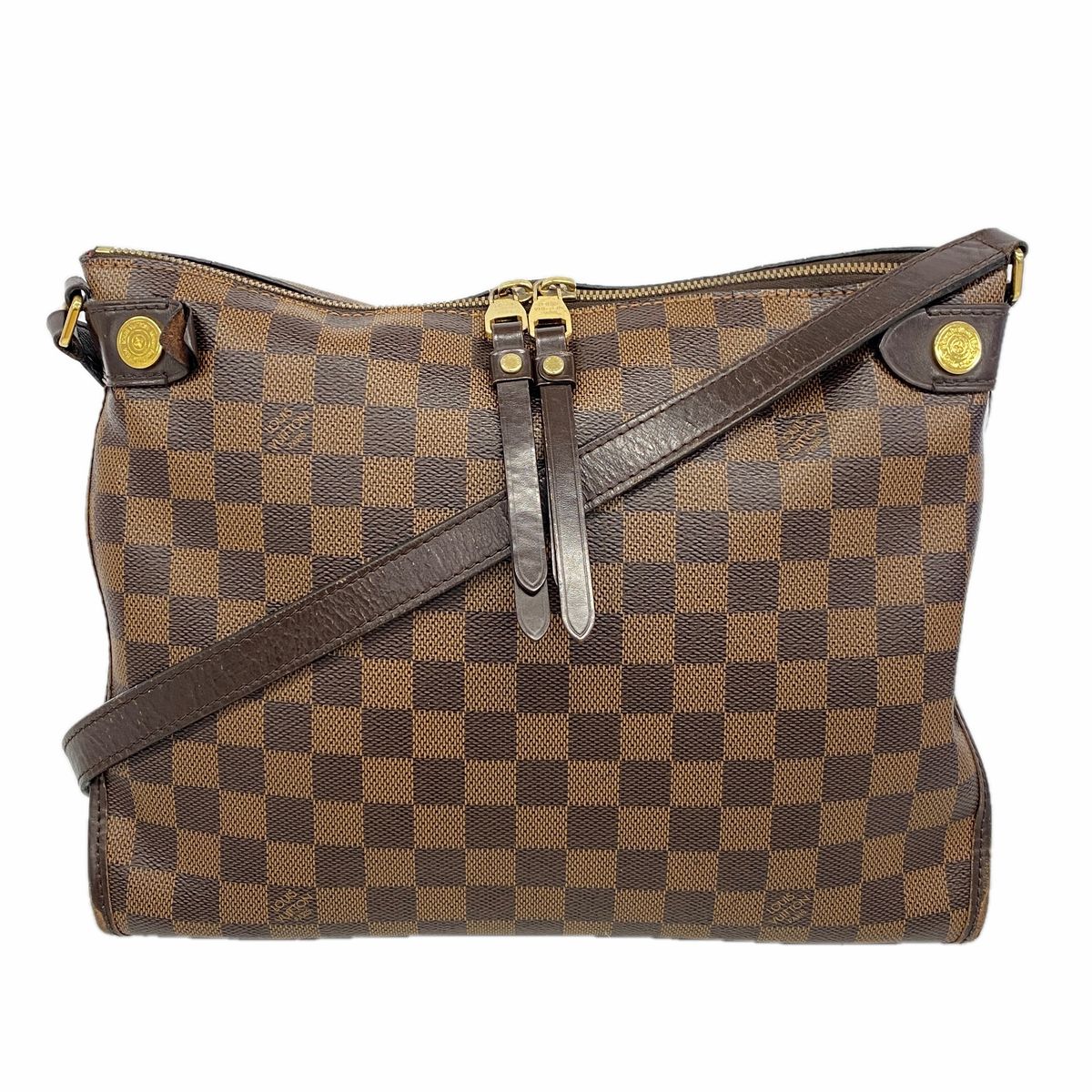 Louis Vuitton Shoulder Bag Damier Duomo Ebene