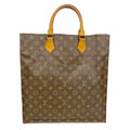 Louis Vuitton Tote Bag Monogram Sac Plat Brown