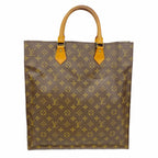 Louis Vuitton Tote Bag Monogram Sac Plat Brown