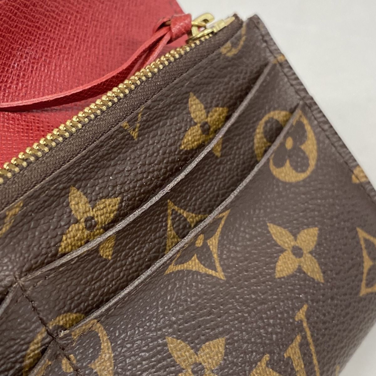 Louis Vuitton Wallet Monogram Portefeuille Emily Brown Rouge — view 5