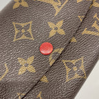 Louis Vuitton Wallet Monogram Portefeuille Emily Brown Rouge — view 7