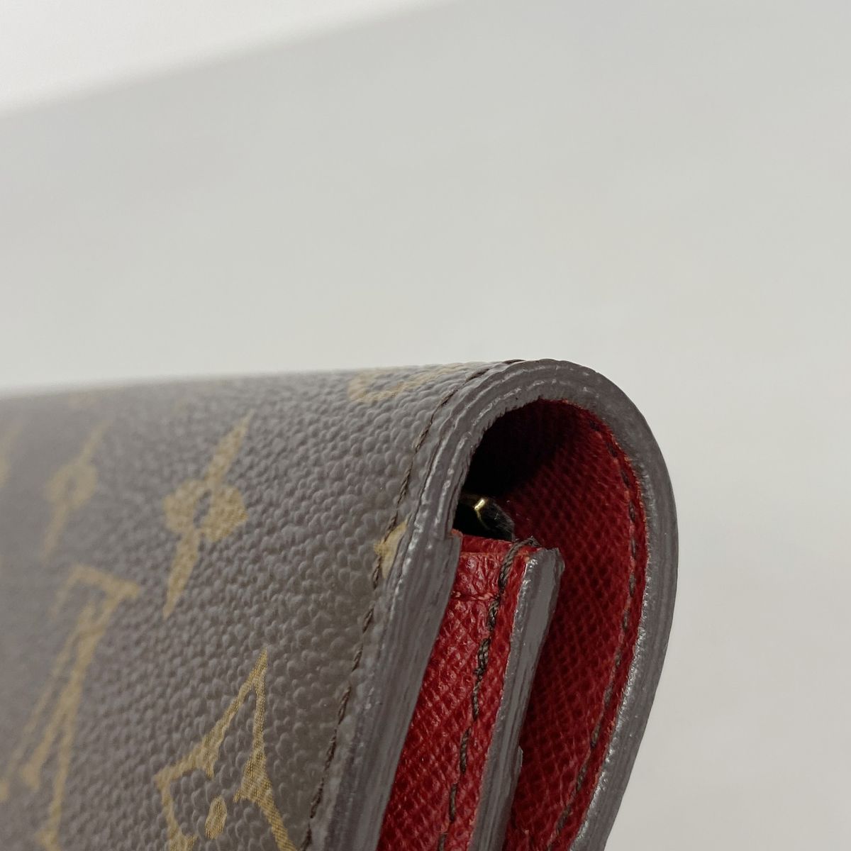 Louis Vuitton Wallet Monogram Portefeuille Emily Brown Rouge — view 8