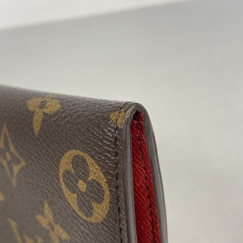 Louis Vuitton Wallet Monogram Portefeuille Emily Brown Rouge — view 6